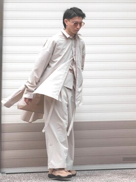 「plain-me（プレインミー）のアイテム（シューズ）」を使った、hows昏fa4h1onさん（メンズ・177cm）の冬コーディネート