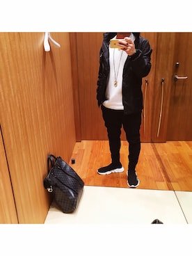 「LouisVuitton」｜「アイテム（ブルゾン）」を使った、YSD a.k.a Sleepyさん（メンズ・171cm）の春コーディネート