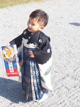 「七五三３歳」｜「アイテム（その他）」を使った、rin10**さん（キッズ・100cm）の秋コーディネート