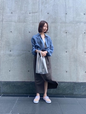 「PHILIPPE AUDIBERT（フィリップ オーディベール）の＜PHILIPPE AUDIBERT（フィリップオーディベール）＞メダルネックレス ∴（ネックレス）」を使った、嶋村さん（レディース・162cm）の春コーディネート