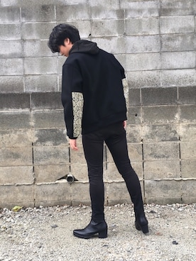 「MR.GENTLEMAN」｜「アイテム（ジャケット/アウター）」を使った、Yu-sukaさん（メンズ・175cm）の冬コーディネート