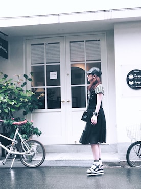 「GIVENCHY（ジバンシイ）のアイテム（ワンピース/ドレス）」を使った、ritononさん（レディース・156cm）の夏コーディネート