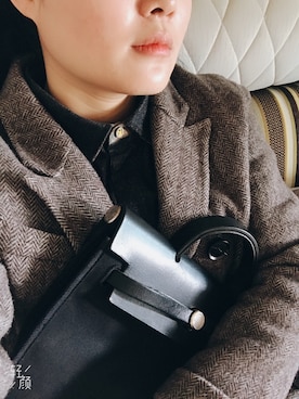 「working style」｜「アイテム（チェスターコート）」を使った、旺旺是个小小酥さん（レディース・160cm）の春コーディネート