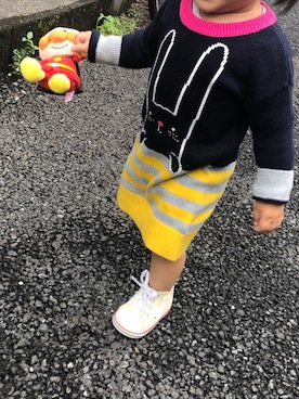 「アイラブCONVERSE」｜りっちゃんさん（キッズ・80cm）の秋コーディネート