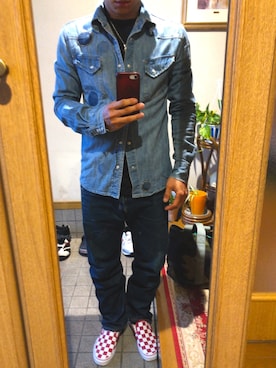 「M's collection（エムズコレクション）のアイテム（ネックレス）」を使った、RIZEさん（メンズ・165cm）の春コーディネート