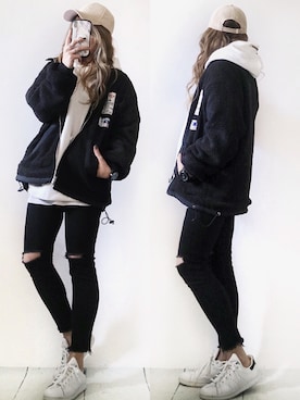 yukaさん(レディース・160cm)の冬コーディネート