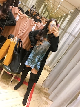 「H&M（エイチ・アンド・エム）のアイテム（チュニック）」を使った、🪐N͓̽i͓̽n͓̽k͓̽🪐さん（レディース・168cm）の秋コーディネート