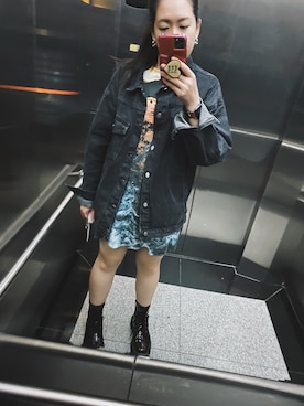 「H&M（エイチ・アンド・エム）のアイテム（チュニック）」を使った、🪐N͓̽i͓̽n͓̽k͓̽🪐さん（レディース・168cm）の秋コーディネート