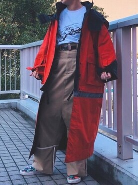 「styling/（スタイリング）のアイテム（その他アウター）」を使った、CHIEさん（レディース・160cm）の春コーディネート