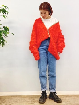 「Jonnlynx（ジョンリンクス）のアイテム」を使った、CHIEさん（レディース・160cm）の春コーディネート
