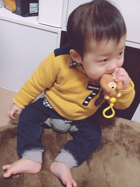 「BNT（ビーエヌティー　　）のアイテム」を使った、✩Rui✩さん（キッズ・80cm）の冬コーディネート