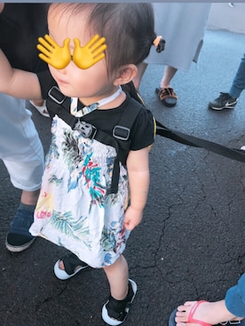 「お祭り」｜「アイテム（ワンピース/ドレス）」を使った、BENIさん（レディース・80cm）の夏コーディネート