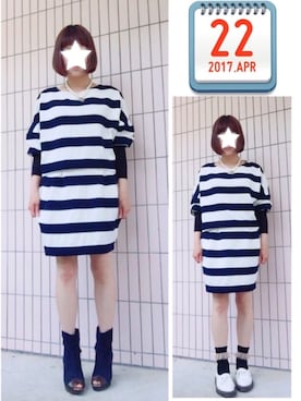 まっきぃ〜さん（レディース・157cm）の春コーディネート