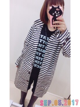「Ne-net（ネネット）のアイテム（PC・スマホグッズ/家電）」を使った、まっきぃ〜さん（レディース・157cm）の秋コーディネート