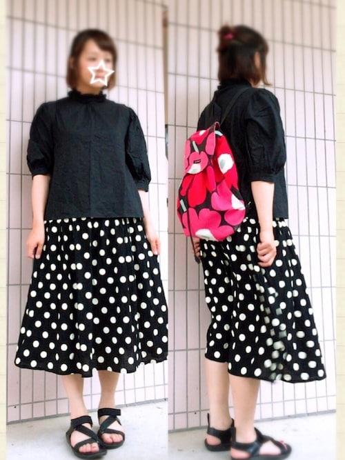 まっきぃ Marimekkoのバックパック リュックを使ったコーディネート Wear