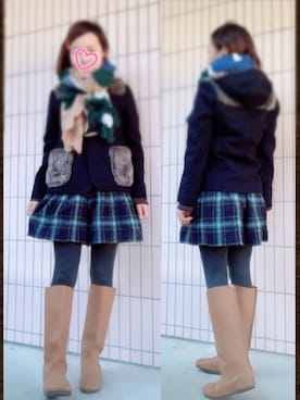 「KOOS（コース）のアイテム」を使った、まっきぃ〜さん（レディース・157cm）の冬コーディネート