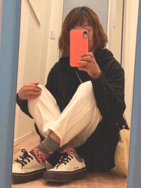 「mercibeaucoup,（メルシーボークー）のアイテム（ワンピース/ドレス）」を使った、まっきぃ〜さん（レディース・157cm）の秋コーディネート