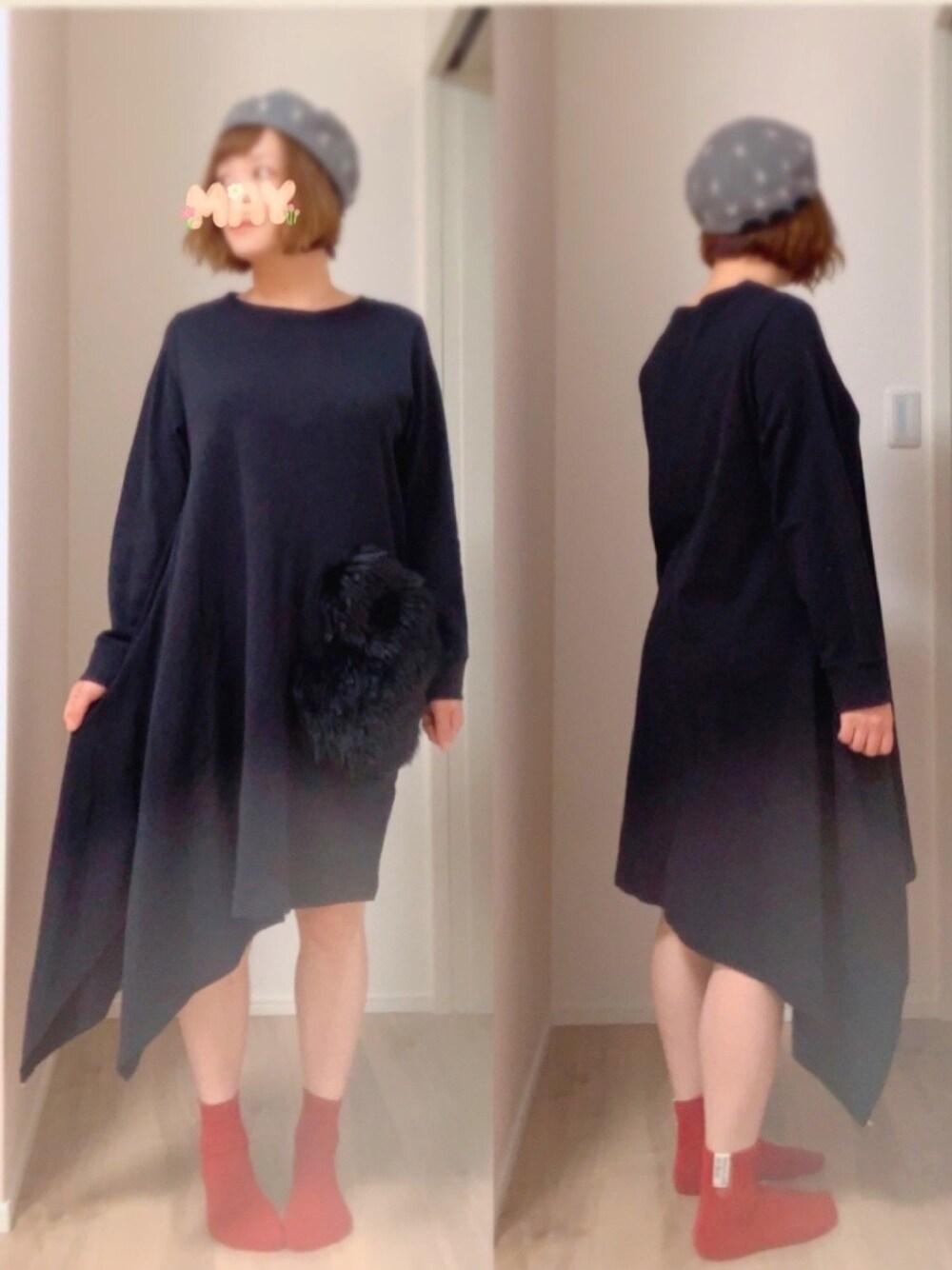 TSUMORI CHISATO（ツモリチサト）の「ｽｳｨｯﾁﾝｸﾞ裏毛（ワンピース