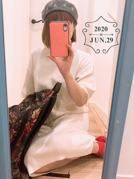 「I am I （アイアムアイ）のアイテム（ワンピース/ドレス）」を使った、まっきぃ〜さん（レディース・157cm）の夏コーディネート