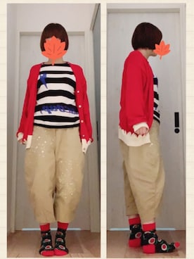 「ショートボブ」｜まっきぃ〜さん（レディース・157cm）の秋コーディネート
