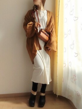 「CFT.（シフト）のアイテム（ワンピース/ドレス）」を使った、mutomo27さん（レディース・158cm）の冬コーディネート