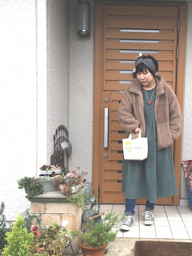 「rps（アールピーエス）のアイテム（ブルゾン）」を使った、chiruさん（レディース・165cm）の冬コーディネート