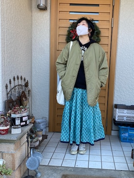 「Wordtrobe（ワードトローブ）のアイテム」を使った、chiruさん（レディース・165cm）の冬コーディネート