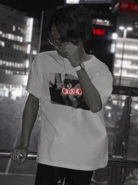 「kicks」｜「アイテム（アナログ腕時計）」を使った、吉田 裕太さん（メンズ・177cm）の夏コーディネート