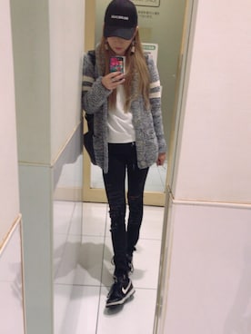 「BAYFLOW（ベイフロー）のアイテム（その他アウター）」を使った、koozさん（レディース・154cm）の秋コーディネート
