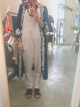 「DAZZLE（ダズル）のアイテム（オールインワン・サロペット）」を使った、ozakiさん（レディース・160cm）の春コーディネート