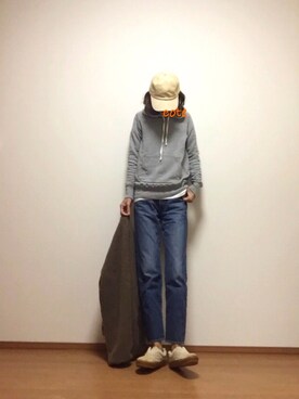 「コーデュロイキャップ」｜coteさん（レディース・170cm）の秋コーディネート