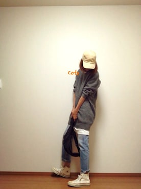 「Deuxieme Classe（ドゥーズィエムクラス）のアイテム（ボディバッグ/ウエストポーチ）」を使った、coteさん（レディース・170cm）の秋コーディネート