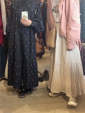 「古着屋さん」｜なのさん（レディース・156cm）の春コーディネート
