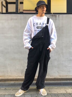 「CHAPS（チャップス）のアイテム（スウェット）」を使った、大吉さん（メンズ・174cm）の秋コーディネート