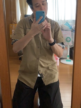 「家」｜「アイテム（ジャケット/アウター）」を使った、 NEOakiradjさん（メンズ・180cm）の夏コーディネート