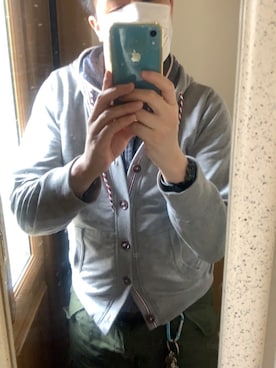 「no brand（ノーブランド）のアイテム（パーカー、グレー系）」を使った、 NEOakiradjさん（メンズ・180cm）の春コーディネート