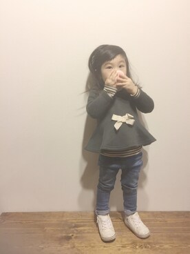 so873さん（キッズ・90cm）の冬コーディネート