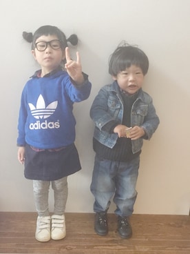 so873さん（キッズ・90cm）の冬コーディネート