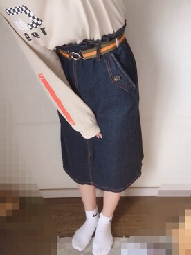 「Teva（テバ）のTeva / プラットフォーム ユニバーサル（サンダル）」を使った、なっちゃんさん（レディース・153cm）の春コーディネート