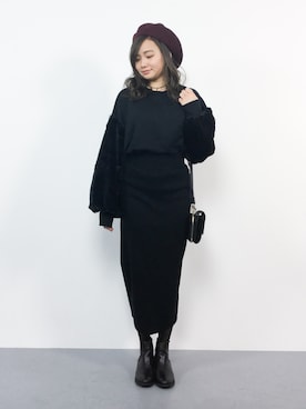   𝑅𝐼𝑁𝐴さん（レディース・151cm）の冬コーディネート