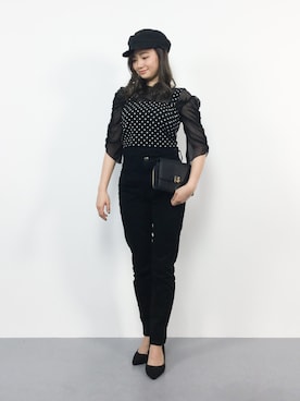   𝑅𝐼𝑁𝐴さん（レディース・151cm）の冬コーディネート