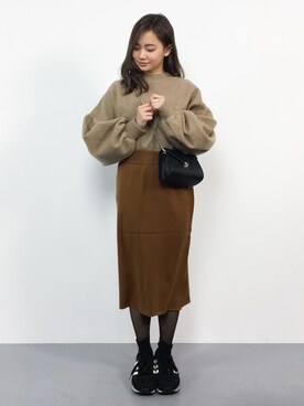   𝑅𝐼𝑁𝐴さん（レディース・151cm）の冬コーディネート