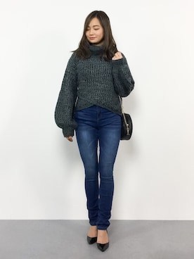𝑅𝐼𝑁𝐴さん(レディース・151cm)の冬コーディネート