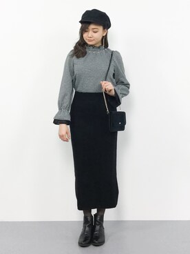   𝑅𝐼𝑁𝐴さん（レディース・150cm）の冬コーディネート