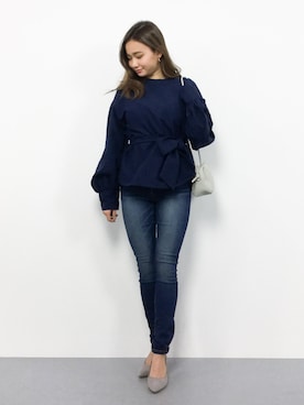 「D-LOOP（ディーループ）のアイテム」を使った、  𝑅𝐼𝑁𝐴さん（レディース・150cm）の冬コーディネート