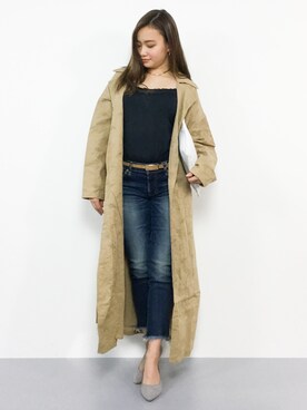 総レースロングコートを使った人気ファッションコーディネート - WEAR