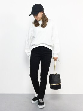「N.（N. Natural Beauty Basic）（エヌエヌナチュラルビューティーベーシック）のアイテム（スウェット）」を使った、  𝑅𝐼𝑁𝐴さん（レディース・150cm）の春コーディネート