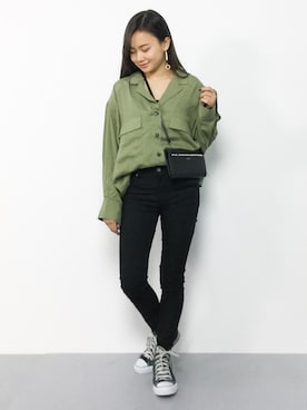 「Two Faces（トゥーフェイシーズ）のアイテム（パンツ）」を使った、  𝑅𝐼𝑁𝐴さん（レディース・150cm）の春コーディネート