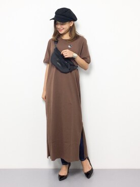 「ミッキー」｜  𝑅𝐼𝑁𝐴さん（レディース・150cm）の夏コーディネート