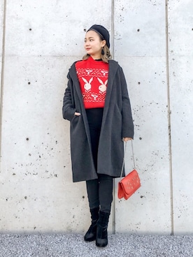   𝑅𝐼𝑁𝐴さん（レディース・150cm）の冬コーディネート